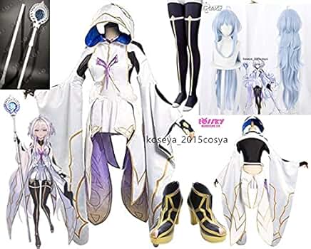 FGO マーリン 衣装ウィッグ杖付き Fate FGO マーリン コスプレ ウィッグ 武器 衣装 杖 Amazon.co.jp